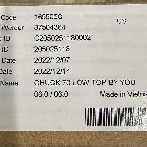 CONVERSE - Custom Chuck 70’s Vintage Canvas - Unisex Low Top Shoe - Picture 6 of 7